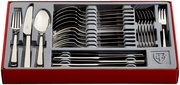 Besteckset Style Art 30-teilig in roter Box, von oben fotografiert