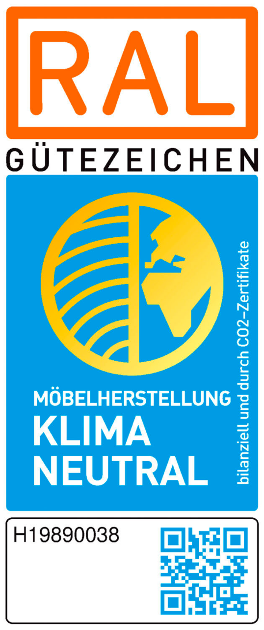 Novel Bartisch APEROL Moderner Bartisch mit runder, heller Tischplatte und schwarzem, schlankem Standfuß, seitliche Perspektive