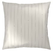 Kissenbezug mit vertikalen Streifen und dezentem Muster, Vorderansicht