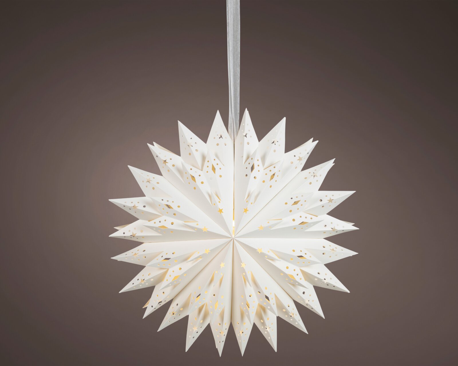 Lumineo LED-Papierstern Ø58cm