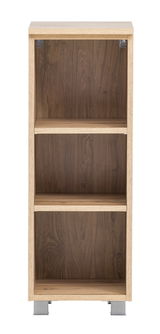 Unterschrank-Regal aus Holz mit zwei Einlegeböden, frontale Ansicht