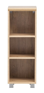 Unterschrank-Regal aus Holz mit zwei Einlegeböden, frontale Ansicht