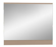 Rechteckiger Wandspiegel mit schlichtem Rahmen, Frontalansicht