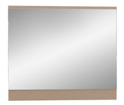 Rechteckiger Wandspiegel mit schlichtem Rahmen, Frontalansicht