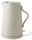 Stelton Wasserkocher EMMA Moderner cremefarbener Wasserkocher mit Holzgriff, seitliche Ansicht.