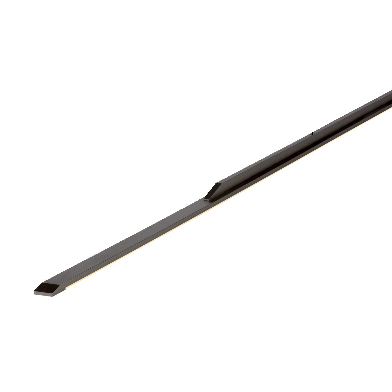 Moderne hanglamp PURE Surface in zijaanzicht, slank en minimalistisch ontwerp met zwarte afwerking.