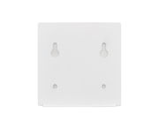 Rückansicht einer weißen Akku Wandleuchte TALENT mit Befestigungslöchern.