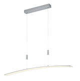 Moderne LED-Pendelleuchte NEW LOIRE in gebogener Form, seitliche Perspektive