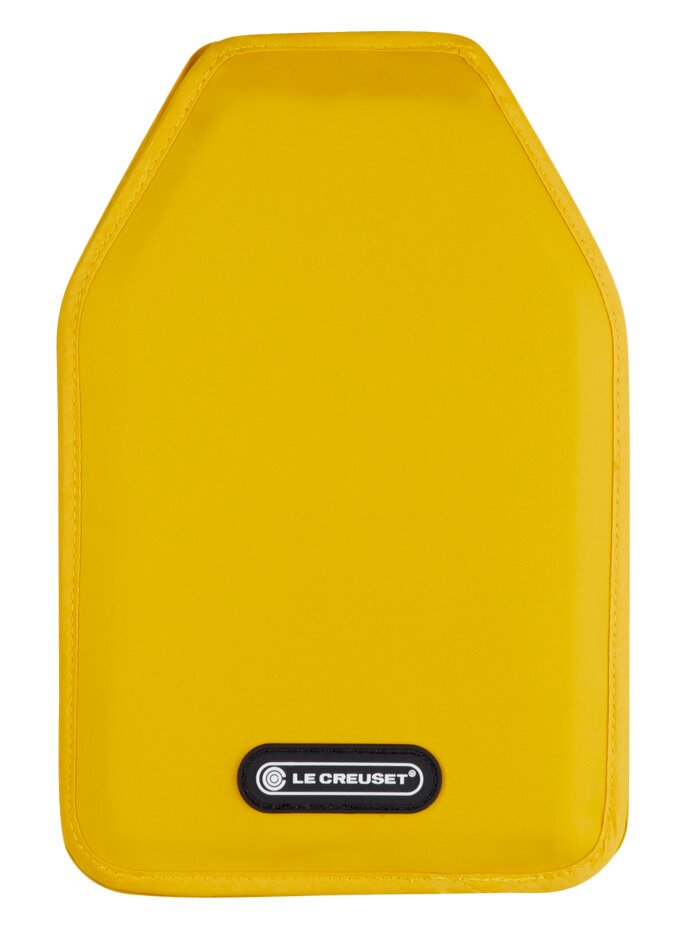 Gelber Aktiv-Weinkühler von Le Creuset, Vorderansicht