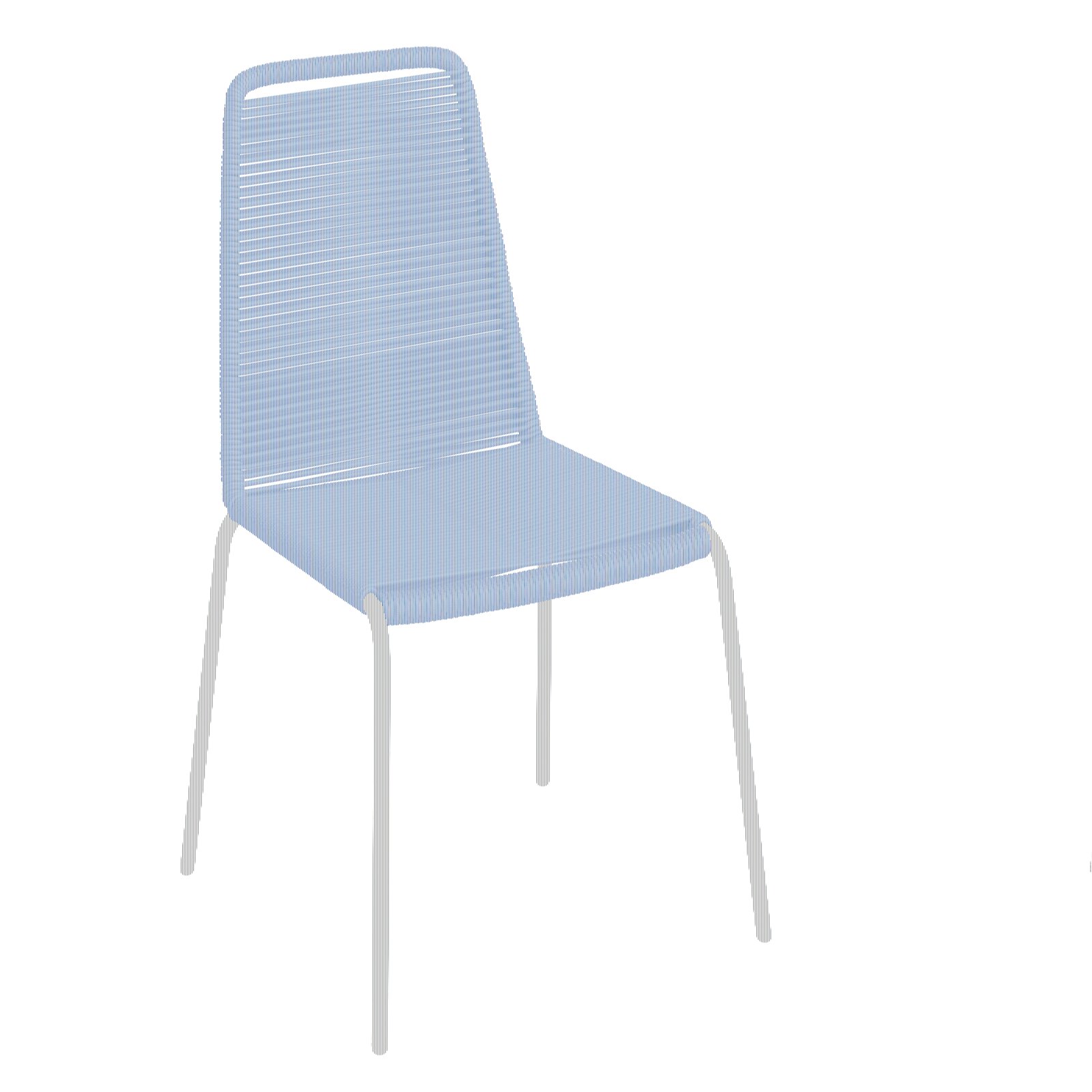 Ambia Garden Stapelstuhl MOTOVUN Moderner Stapelstuhl Ambia Garden MOTOVUN in Olivgrün mit schwarzem Metallgestell, seitliche Perspektive.