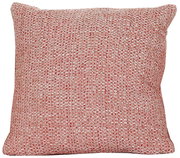 Rotes Kissen mit grober Textur, Frontalansicht