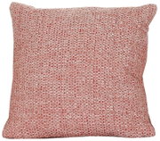Rotes Kissen mit grober Textur, Frontalansicht