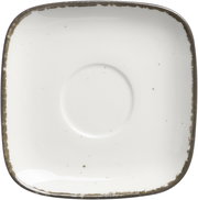 Espressountertasse Casa beige, quadratisch mit abgerundeten Ecken, Draufsicht