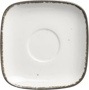 Espressountertasse Casa beige, quadratisch mit abgerundeten Ecken, Draufsicht