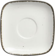 Espressountertasse Casa beige, quadratisch mit abgerundeten Ecken, Draufsicht