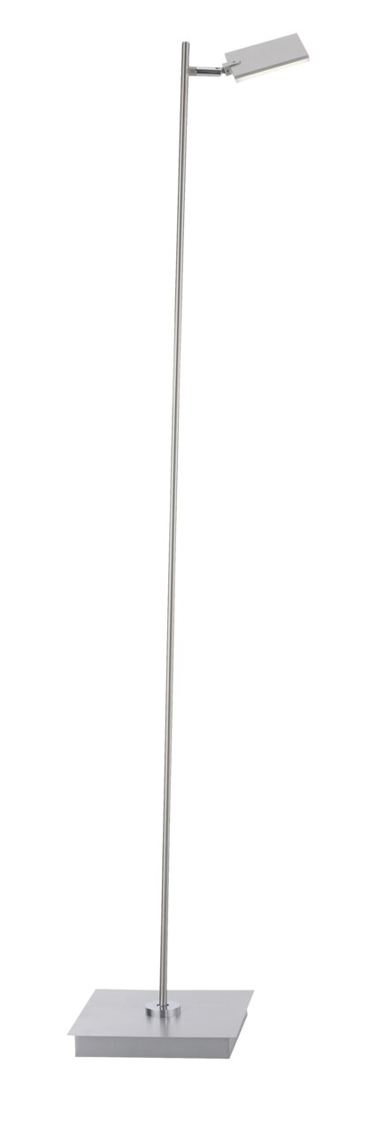 Moderne staande lamp PURE-MIRA van metaal, gezien vanaf de zijkant