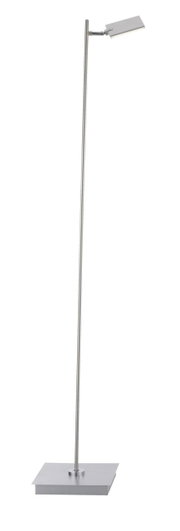 Moderne staande lamp PURE-MIRA van metaal, gezien vanaf de zijkant