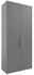 Novel Aktenschrank hoch COLORADO Grauer, hoher Aktenschrank mit zwei Türen, Frontalansicht