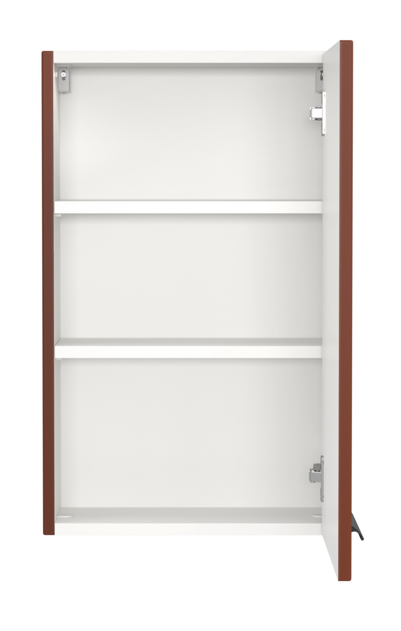 Offener Hängeschrank mit zwei Einlegeböden, Ansicht von vorne