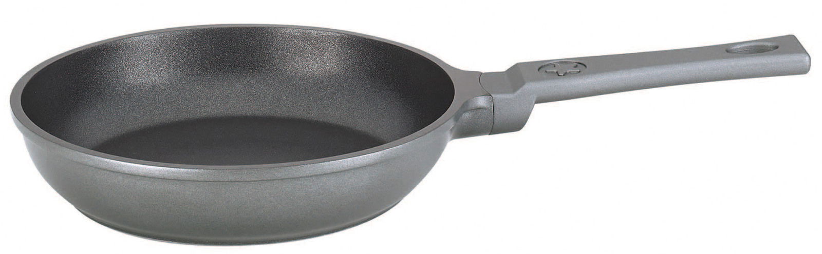 Mini Bratpfanne CLASSIC 18 cm aus seitlicher Perspektive