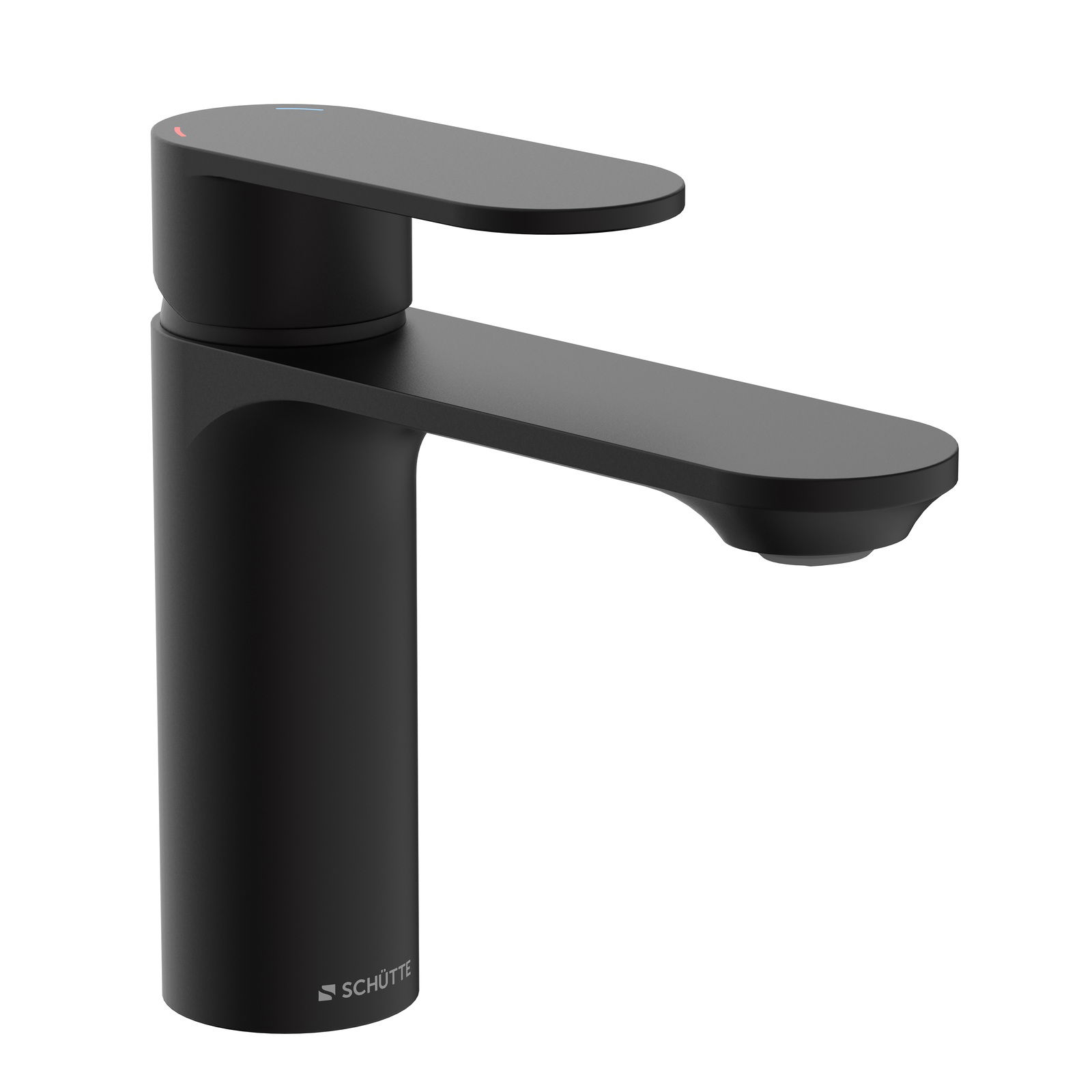 Zurbrüggen Waschtischarmatur MONTANA Moderne schwarze Waschtischarmatur in seitlicher Perspektive