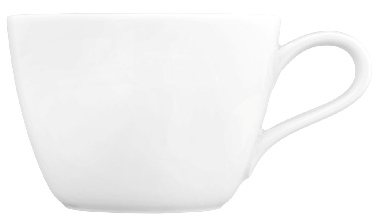 Seltmann Weiden Koffiekopje LIFE Weiße Kaffeetasse Life 0,24l, seitliche Ansicht mit Henkel rechts