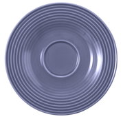 Kleine Kombi-Untertasse, 13,5 cm, in blauer Farbe, von oben betrachtet.