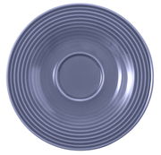 Kleine Kombi-Untertasse, 13,5 cm, in blauer Farbe, von oben betrachtet.