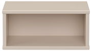 Rechteckige Wandbox in Beige, frontal betrachtet