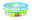 Runde Frischhaltedose CLIP & CLOSE 0,85 Liter mit blauem Deckel, seitliche Perspektive