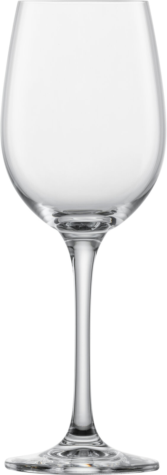 Weißweinglas Classico aus klarem Glas, frontal fotografiert