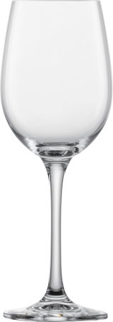Weißweinglas Classico aus klarem Glas, frontal fotografiert