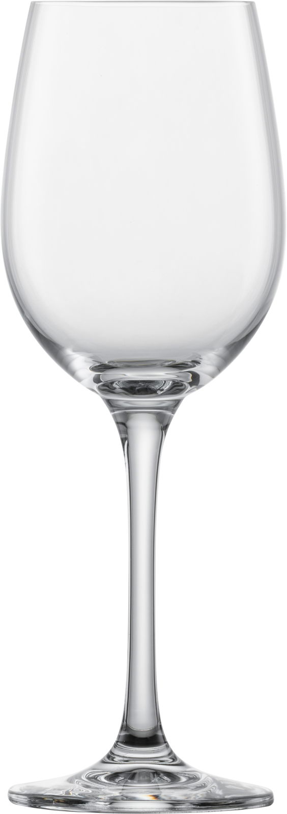 Weißweinglas Classico aus klarem Glas, frontal fotografiert