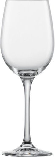Weißweinglas Classico aus klarem Glas, frontal fotografiert