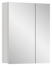 Moderner Spiegelschrank mit zwei Türen, Frontalansicht