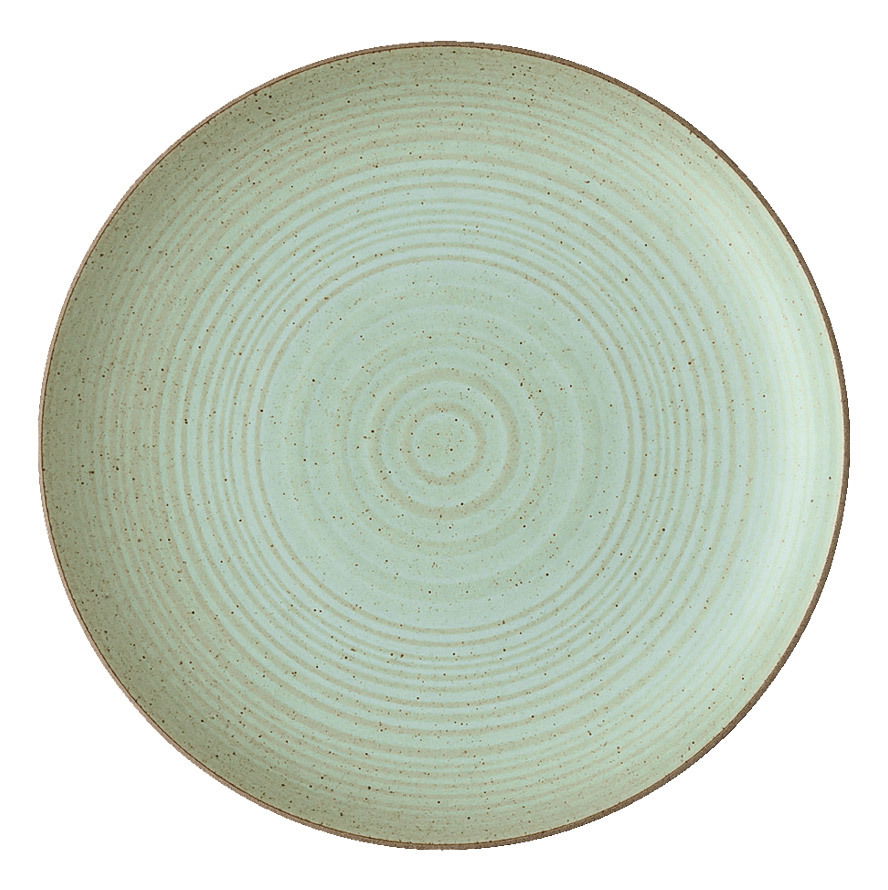 Thomas Frühstücksteller NATURE Grüner Frühstücksteller mit kreisförmigem Muster, Draufsicht