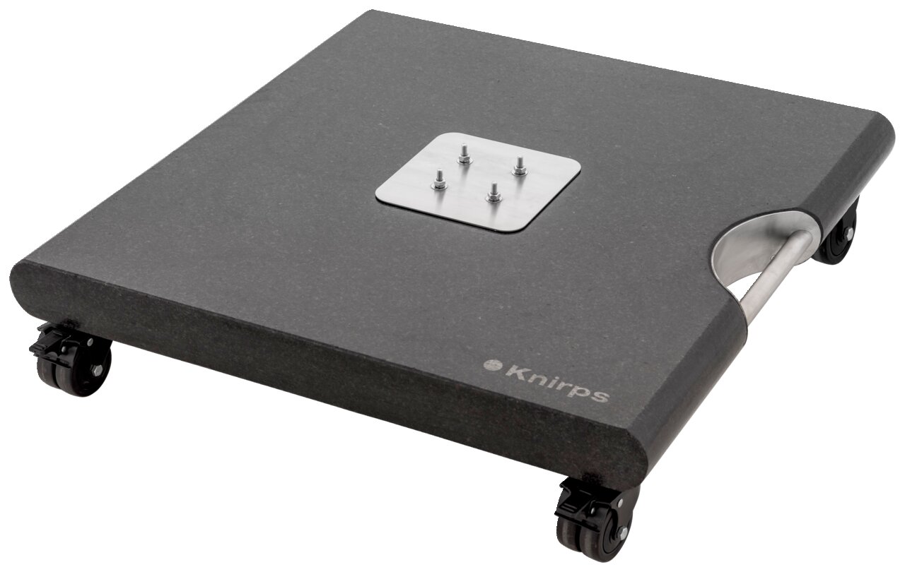 Knirps Granit Grundplatte KNIRPS Granit Grundplatte mit Rollen, seitliche Perspektive