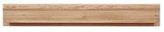 Wandboard aus Holz in Frontalansicht mit natürlicher Holzmaserung