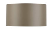 Zylindrischer Lampenschirm in Beige, frontal betrachtet