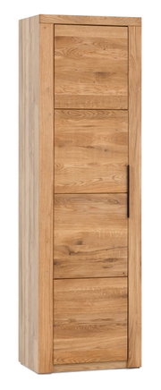 Holz-Garderobenschrank in natürlicher Holzoptik, Frontalansicht