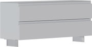 Garderobenbank LECCO in moderner, minimalistischer Optik, seitliche Perspektive