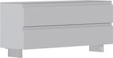 Garderobenbank LECCO in moderner, minimalistischer Optik, seitliche Perspektive