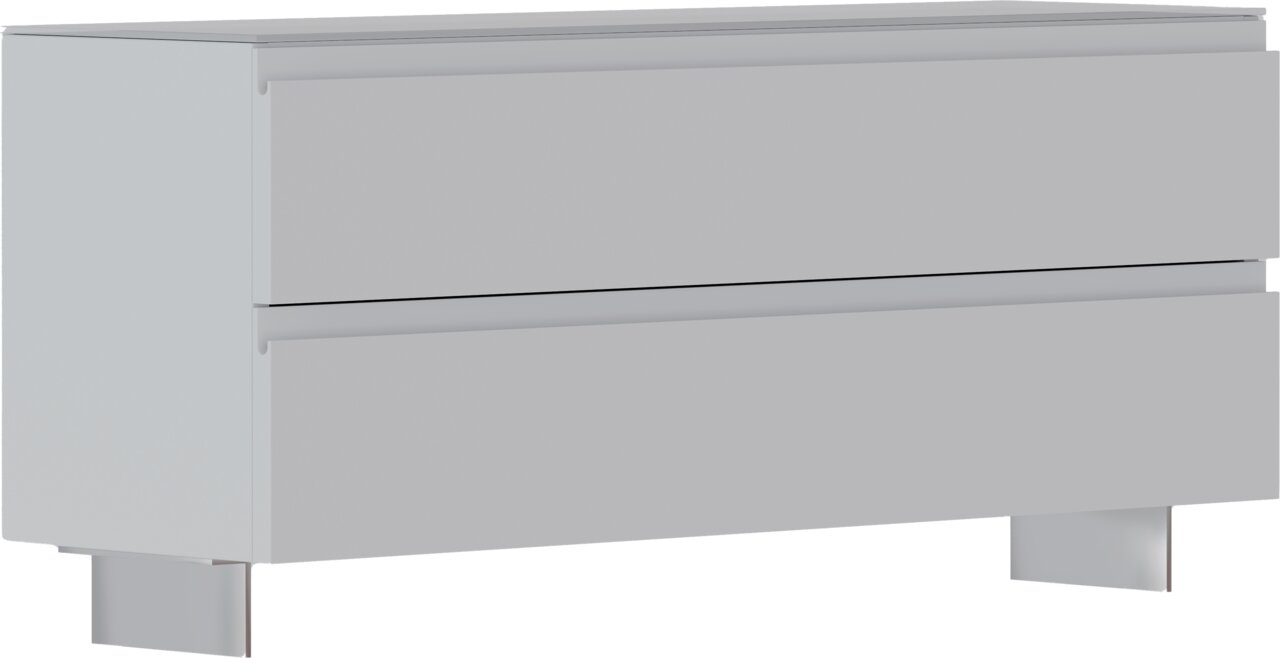 Garderobebank LECCO in een moderne, minimalistische stijl, zijaanzicht