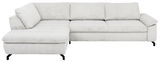 Ecksofa Beldomo Style SENSE in heller Farbe, Vorderansicht