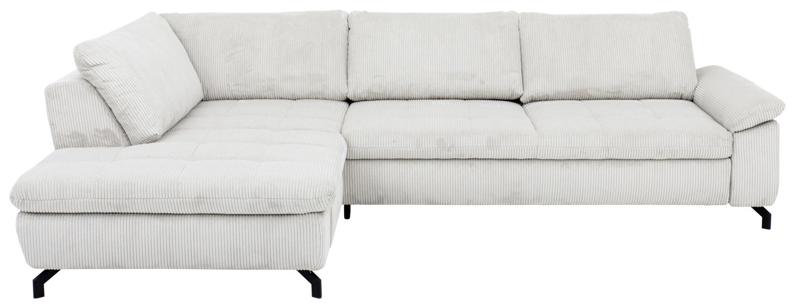 Ecksofa Beldomo Style SENSE in heller Farbe, Vorderansicht