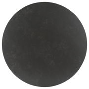 Runde Tischplatte in dunkler Steinoptik, Draufsicht