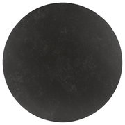 Runde Tischplatte in dunkler Steinoptik, Draufsicht