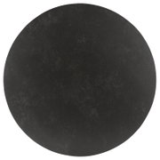 Runde Tischplatte in dunkler Steinoptik, Draufsicht