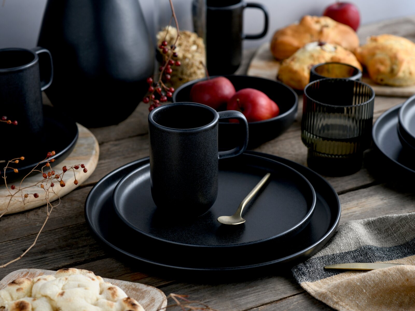 creaTable Kombiservice 16-tlg. UNO BLACK