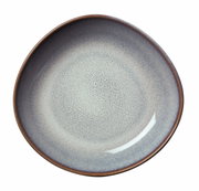Obstschale Lave 470ml beige, Draufsicht, mit natürlicher Glasur und organischer Form